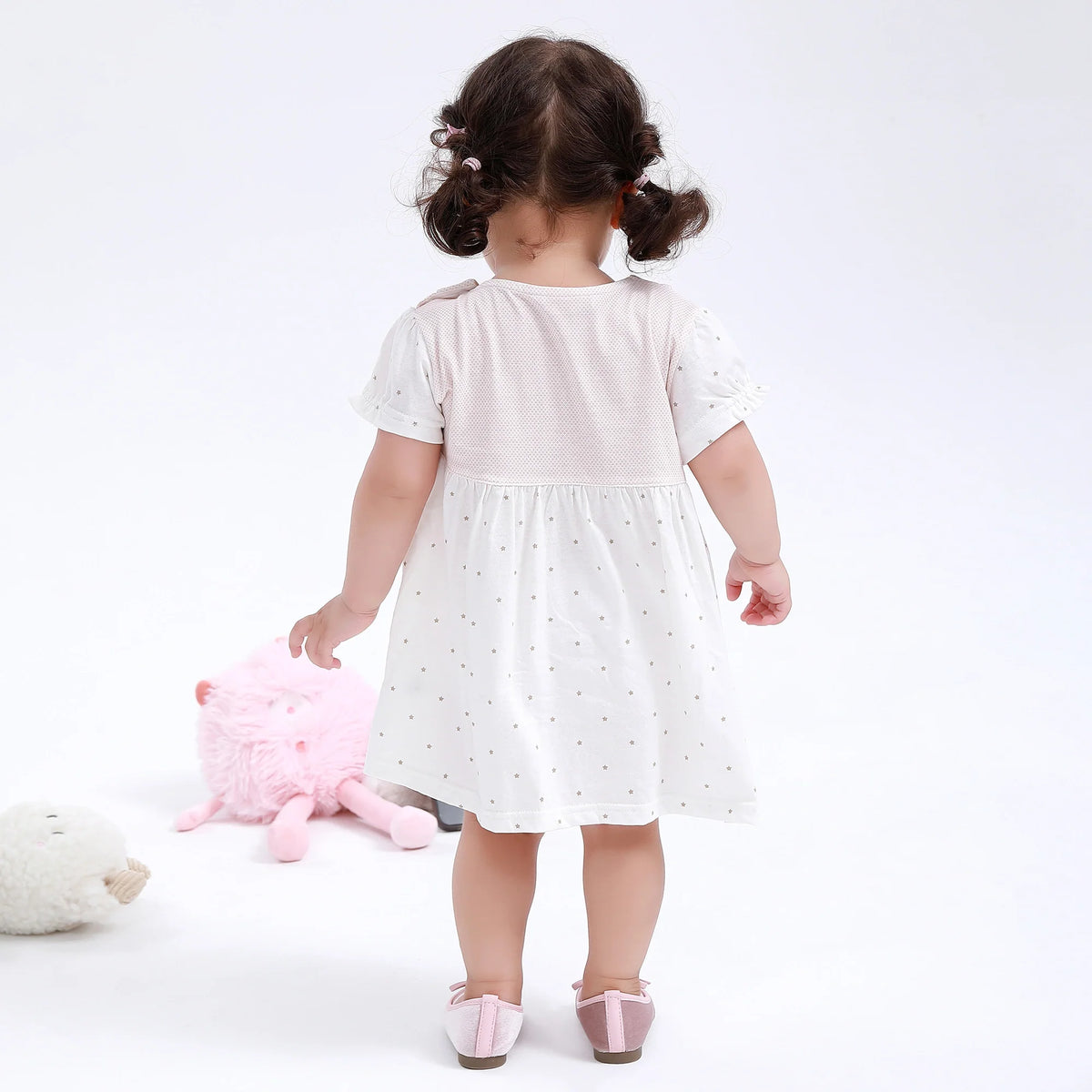 Printed Classic Dress for Baby Girl Image