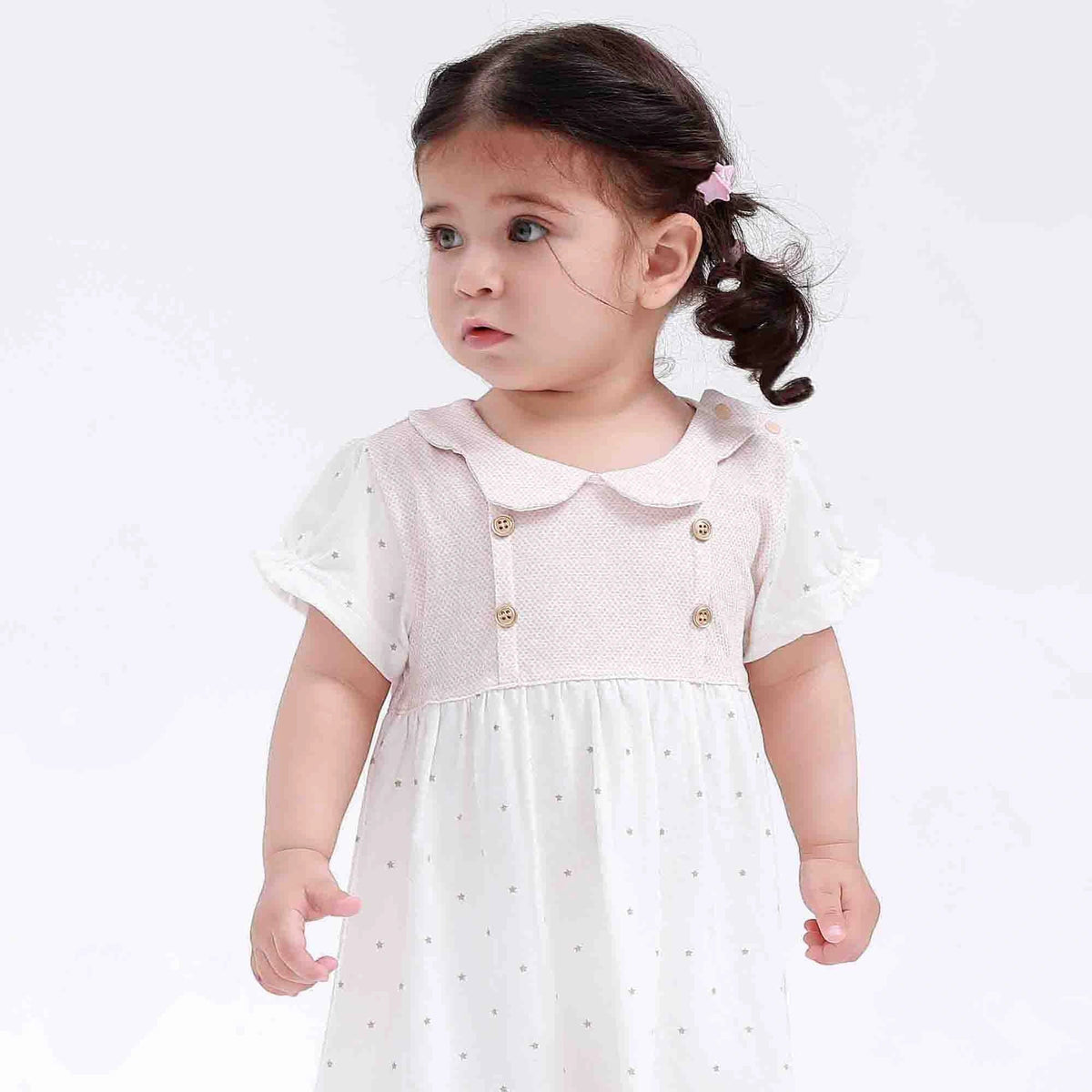 Printed Classic Dress for Baby Girl Image