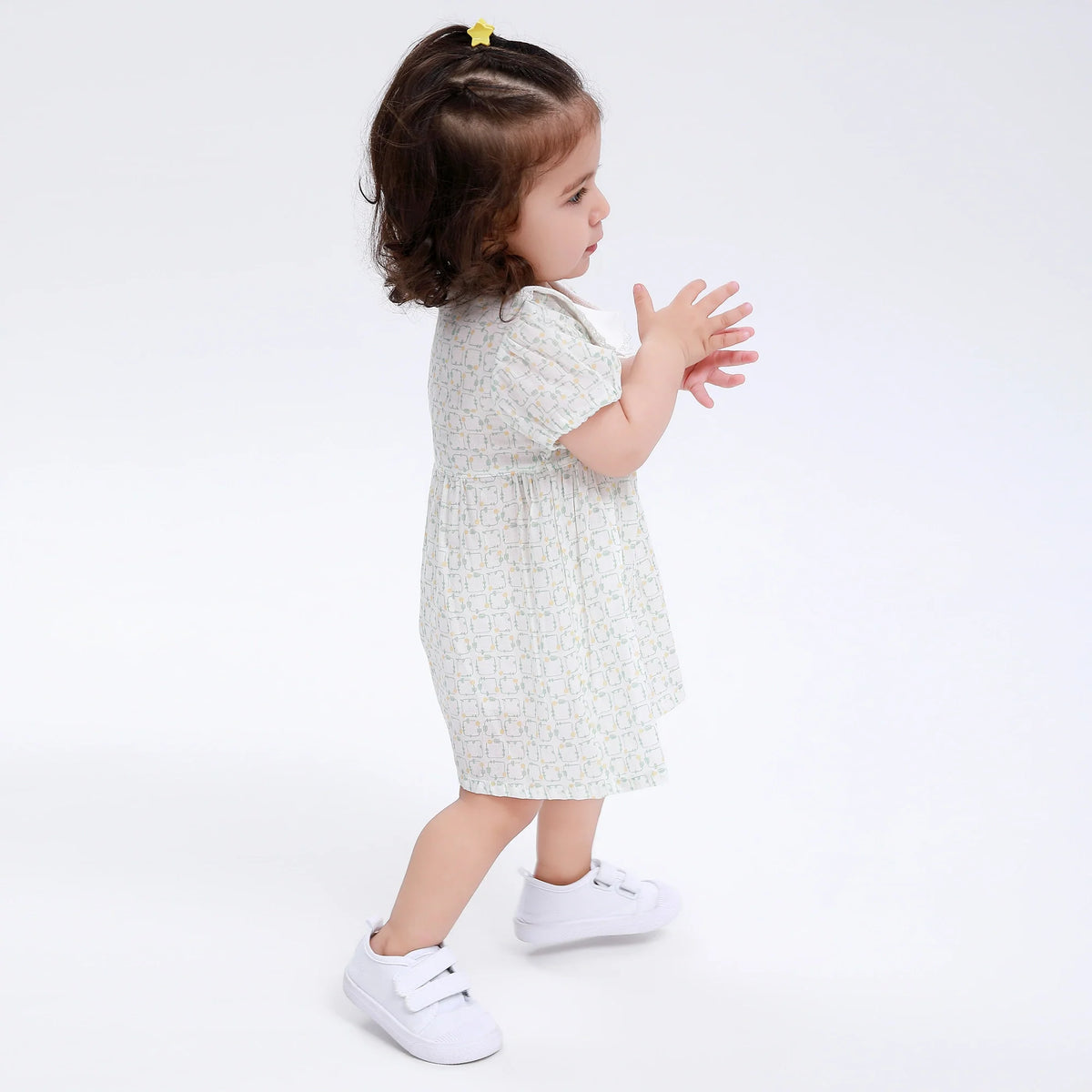 Floral Classic Dress for Baby Girl Image