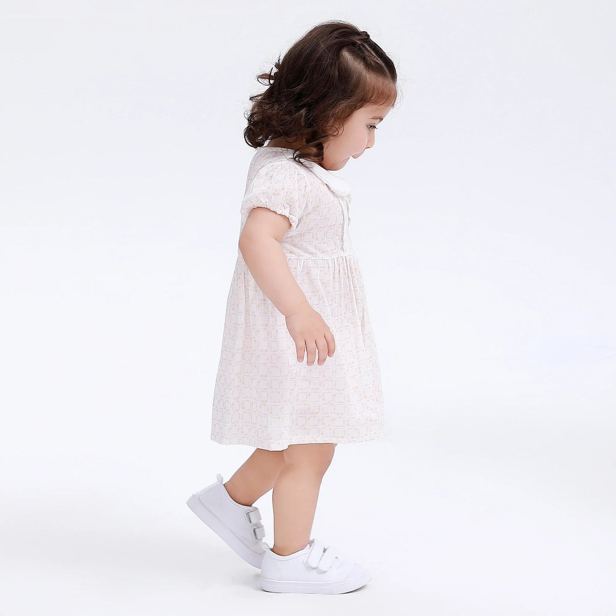 Floral Classic Dress for Baby Girl Image