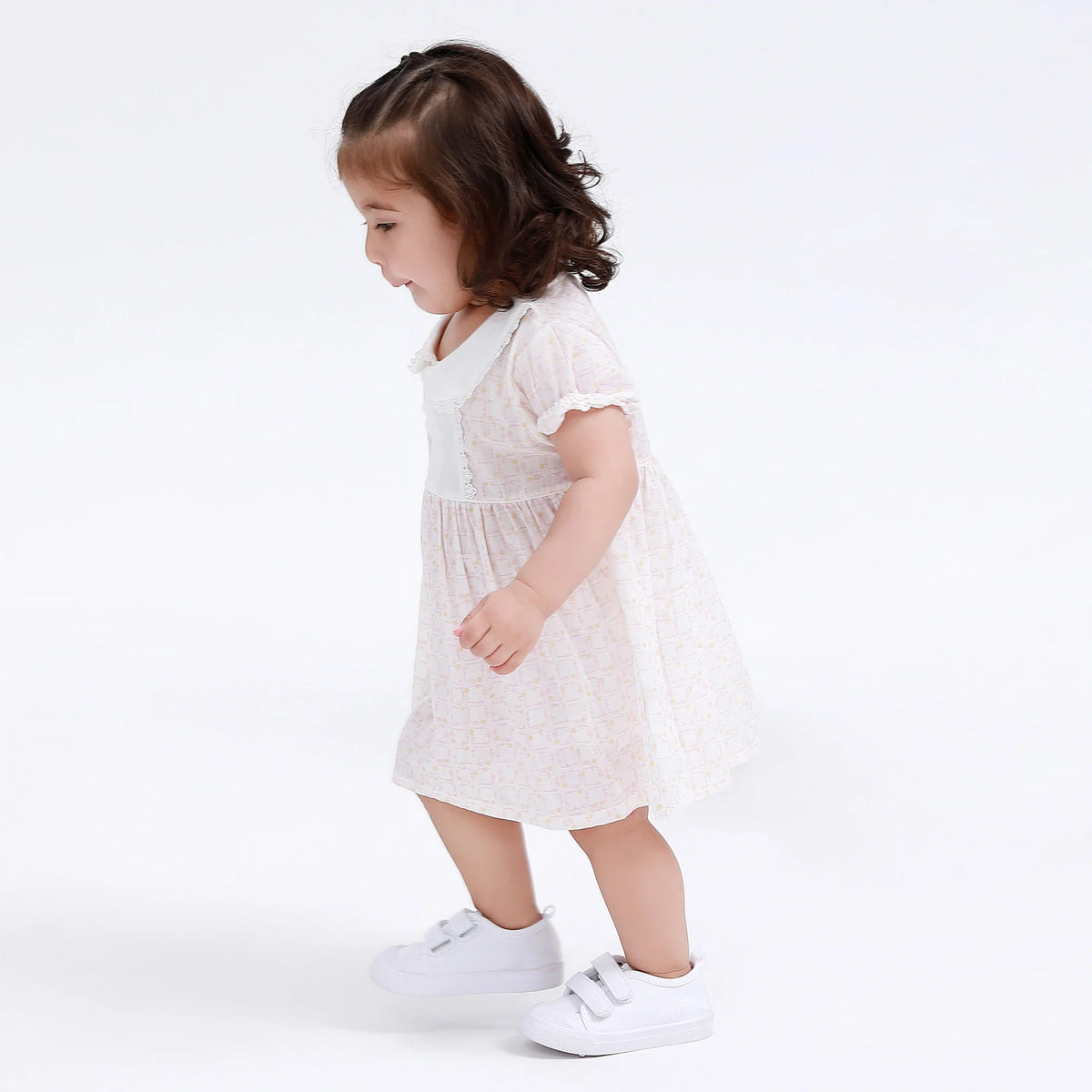 Floral Classic Dress for Baby Girl Image