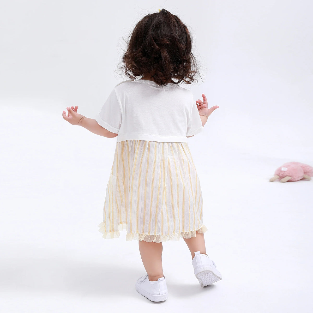 Floral Classic Dress for Baby Girl Image