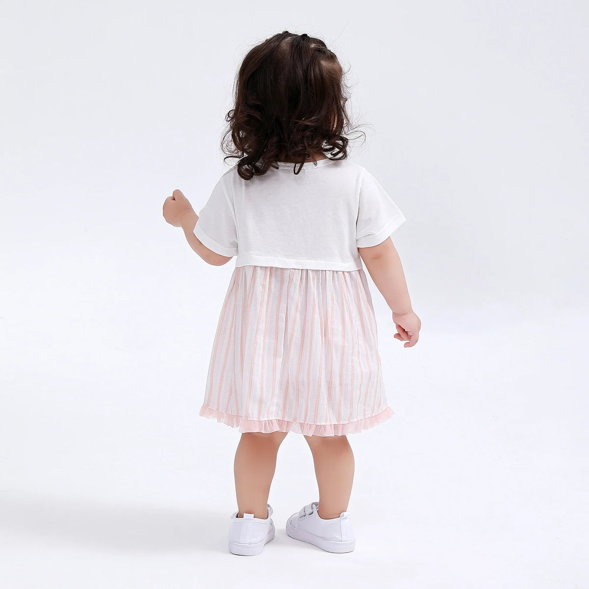 Floral Classic Dress for Baby Girl Image