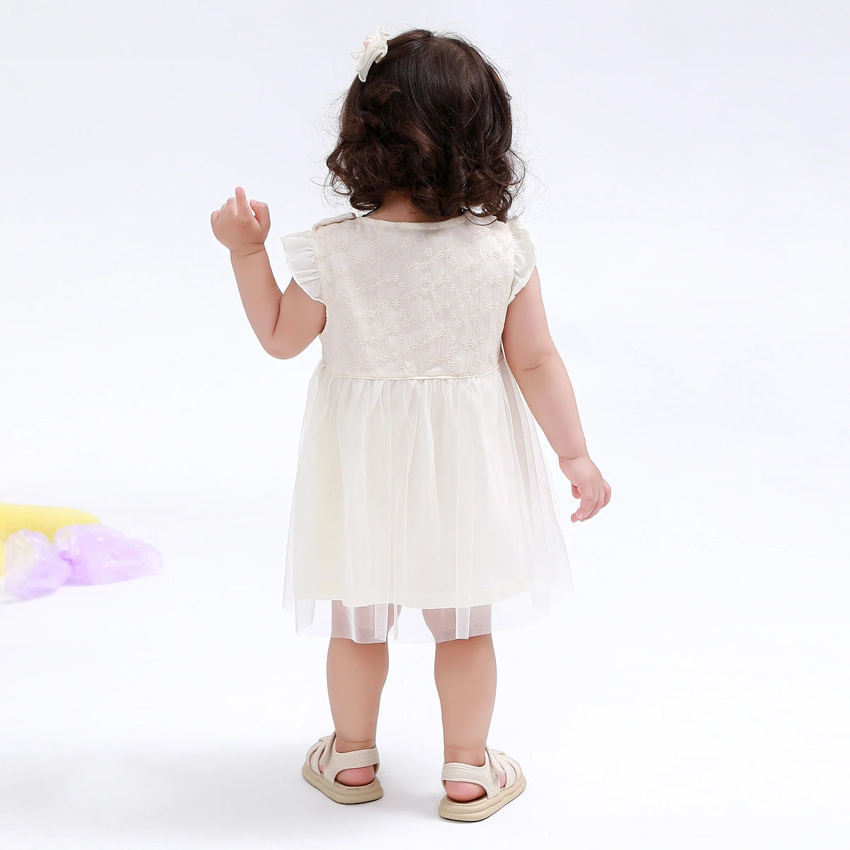 Floral Classic Dress for Baby Girl Image