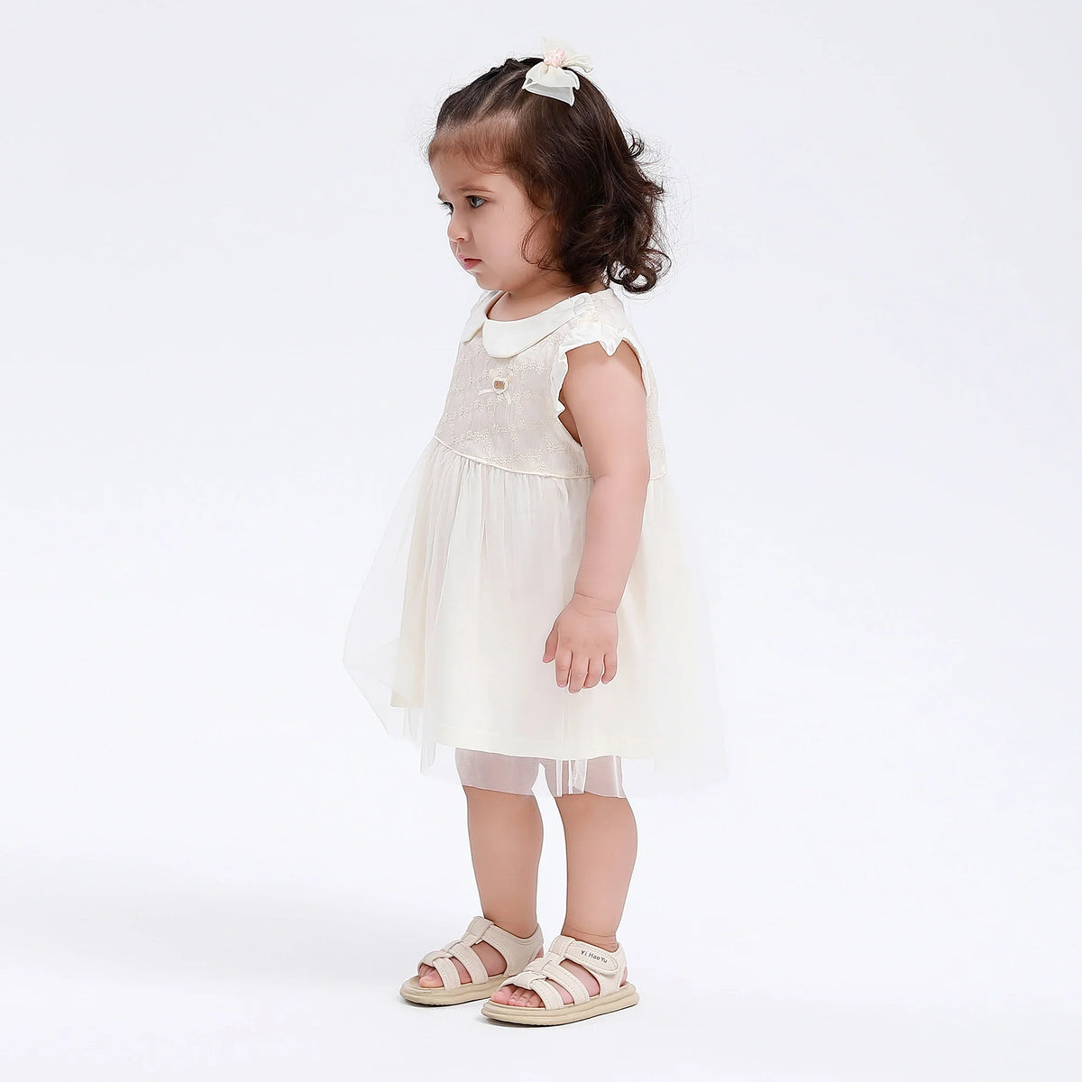 Floral Classic Dress for Baby Girl Image