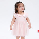 Pink Floral Classic Dress for Baby Girl Image