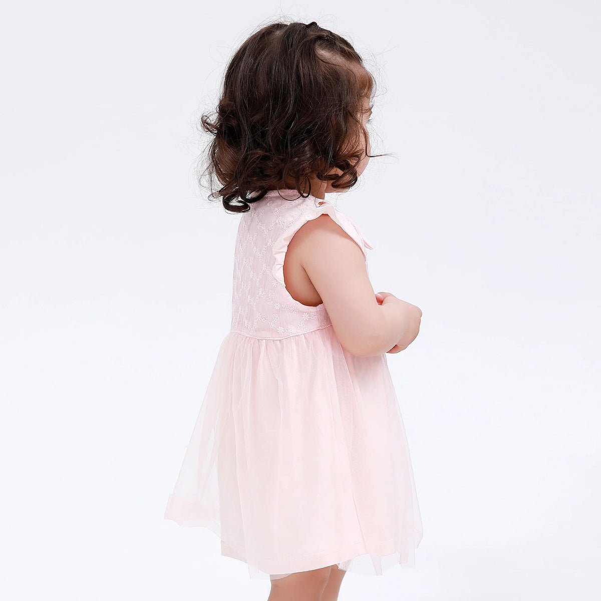 Floral Classic Dress for Baby Girl Image