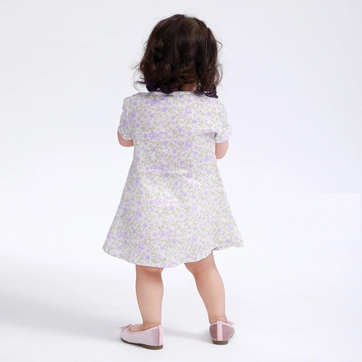 Floral Classic Dress for Baby Girl Image