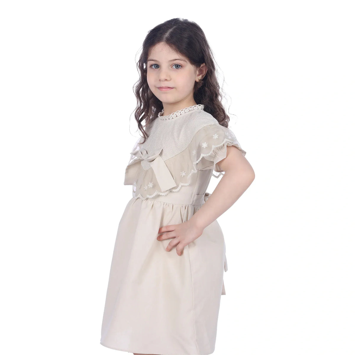 Floral Classic Dress For Girls Image