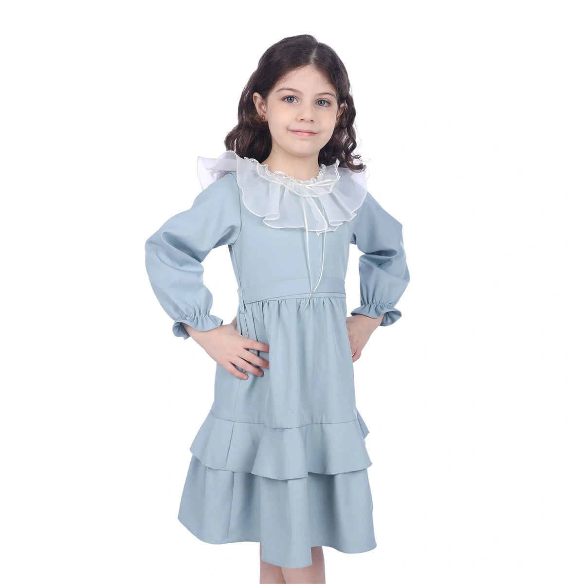 Plain Classic Dress For Girls Image