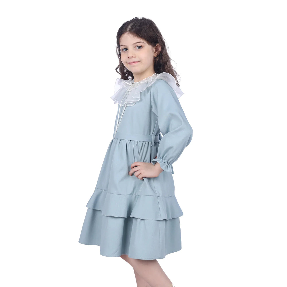 Plain Classic Dress For Girls Image