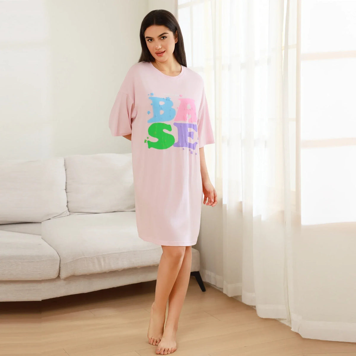 FREE Pink FREE,94,128,23,-,-,- Printed Dress for Women Image