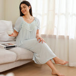 Floral Pajama Dress for Women Image