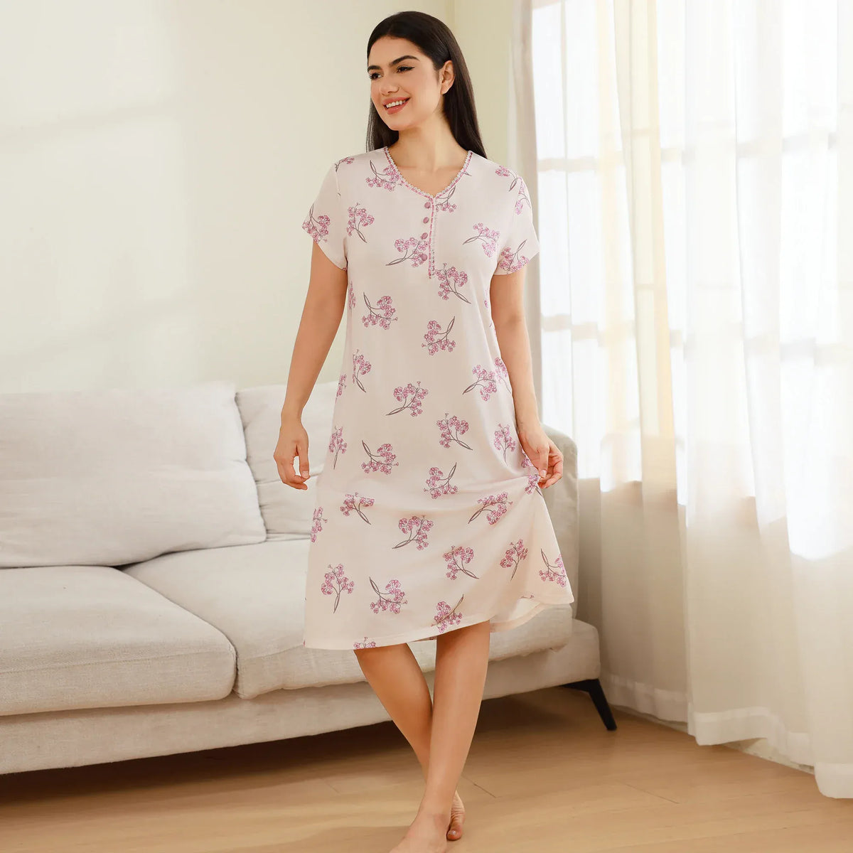 FREE Purple FREE,103,101,14,-,-,- Floral Dress for Women Image