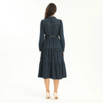 Elegant Washed Jeans Dress for Women Image