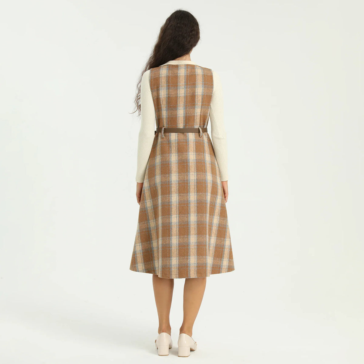 Elegant Checked Dress for Women Image