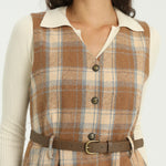 Elegant Checked Dress for Women Image