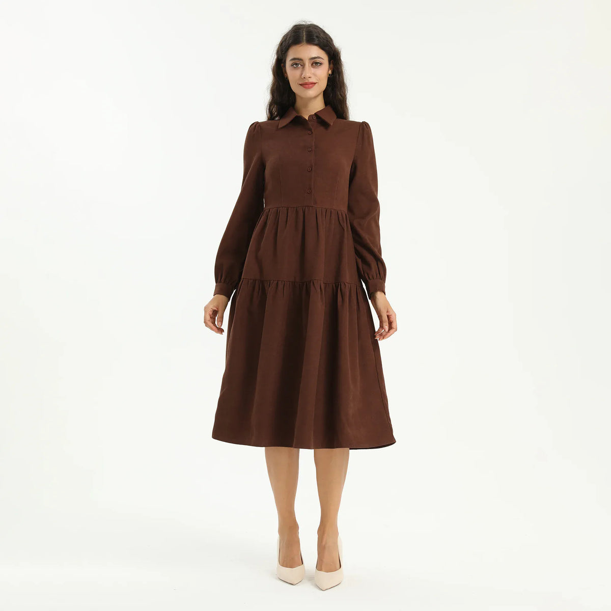 Elegant Plain Dress for Women Image