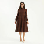 Elegant Plain Dress for Women Image