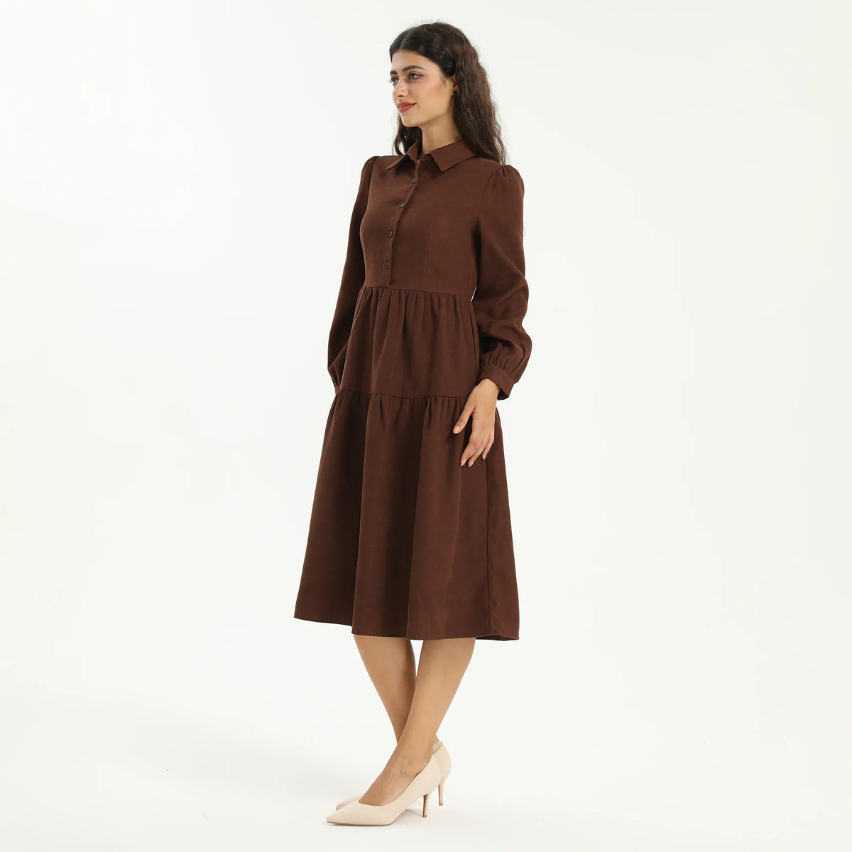 Elegant Plain Dress for Women Image