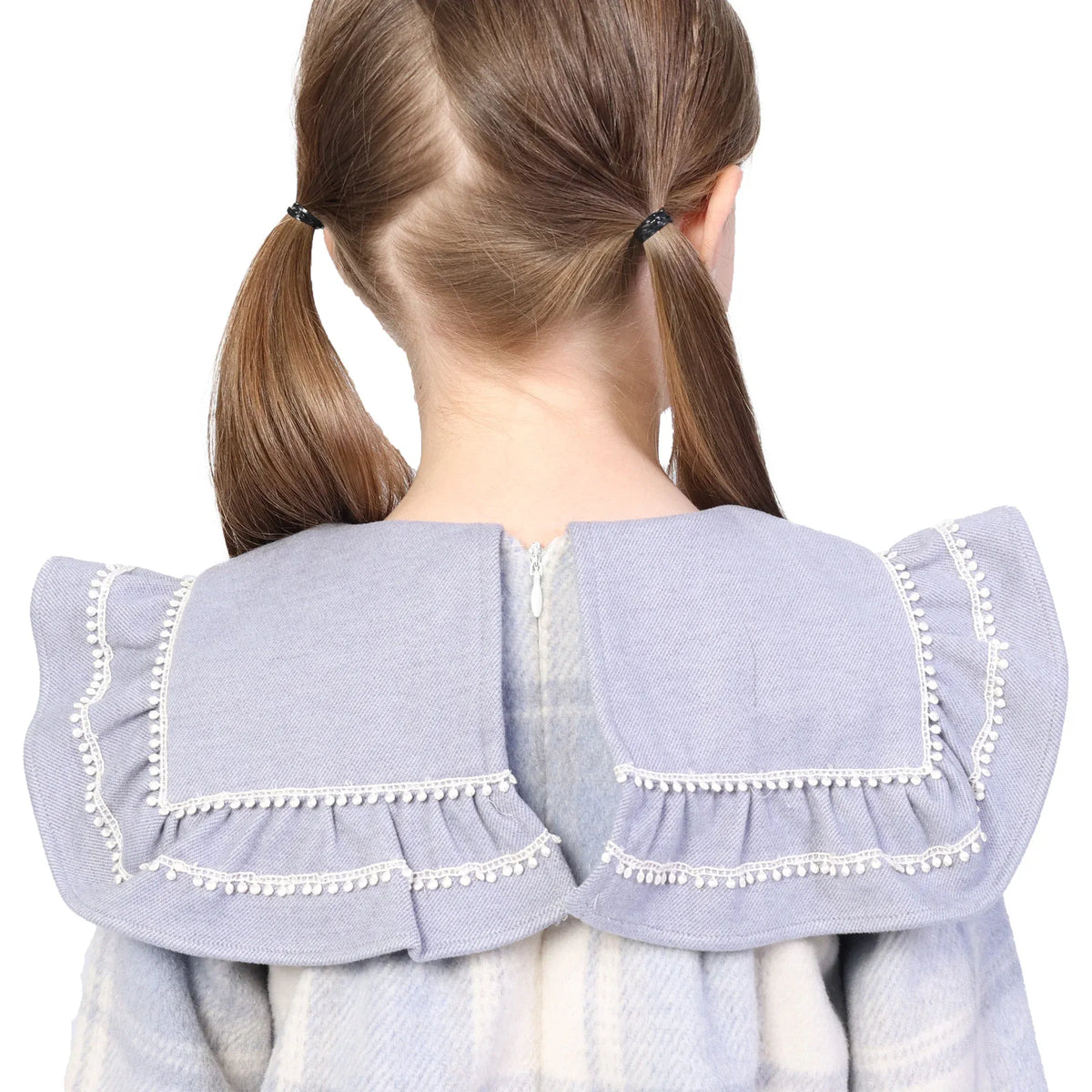 Checked Formal Dress for Girls Image