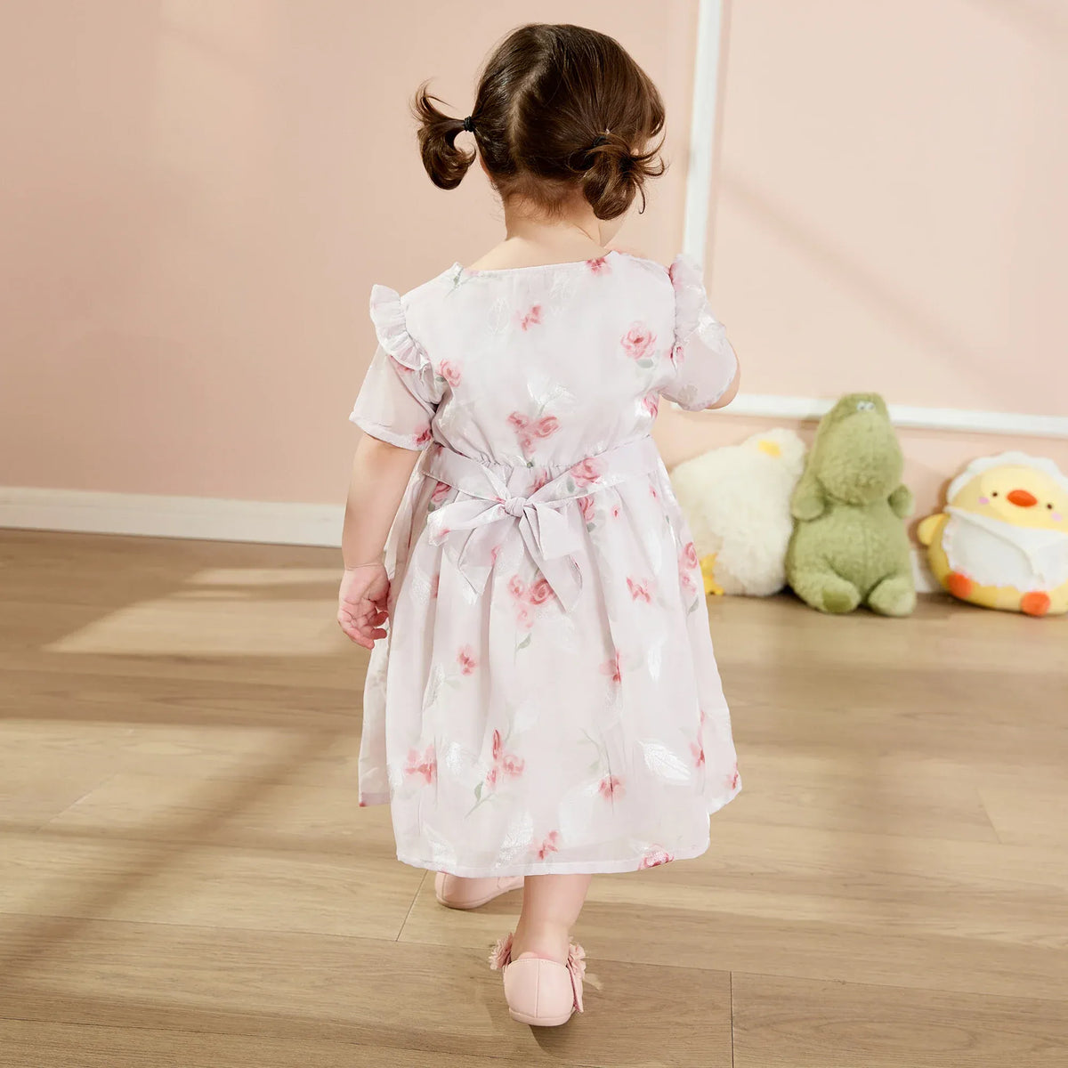 Floral Basic Dress For Baby girl Image