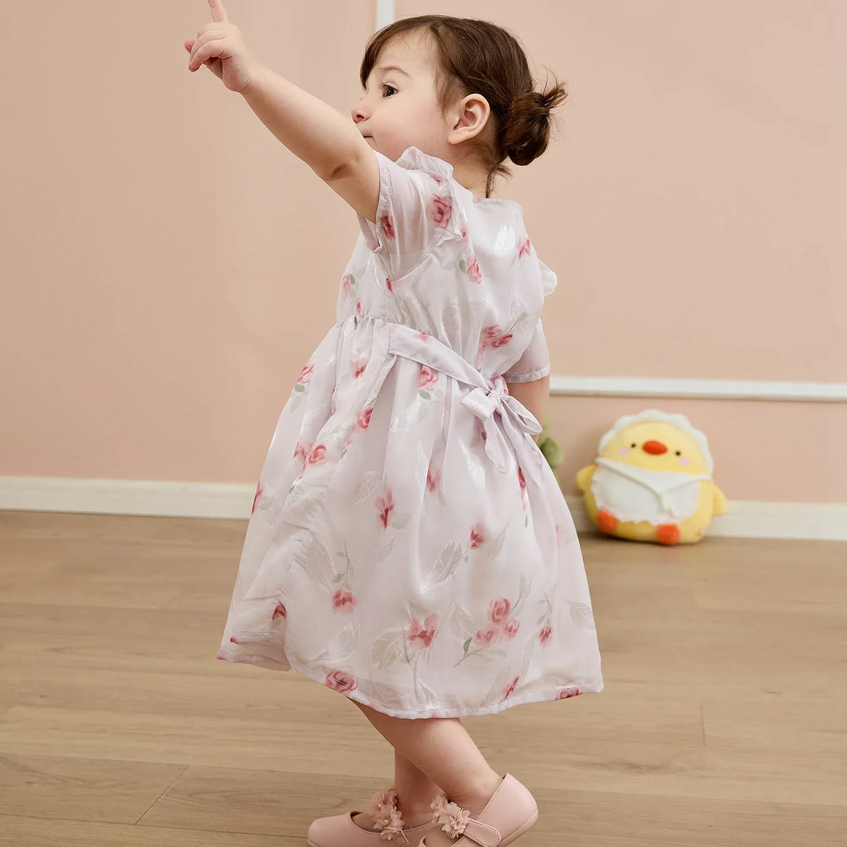 Floral Basic Dress For Baby girl Image
