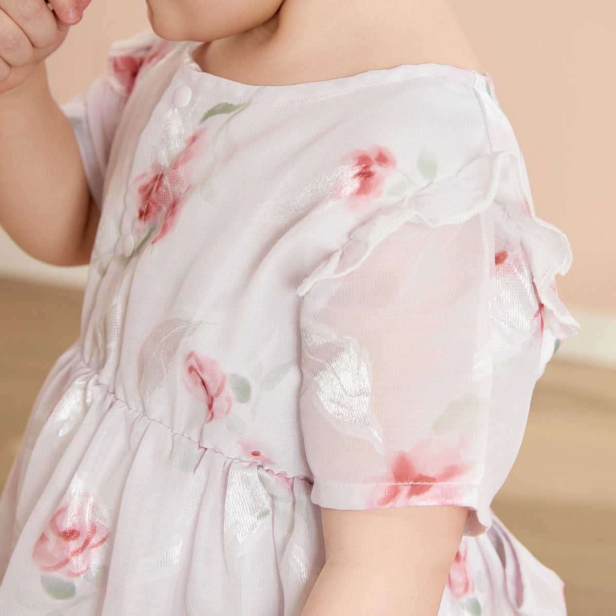Floral Basic Dress For Baby girl Image