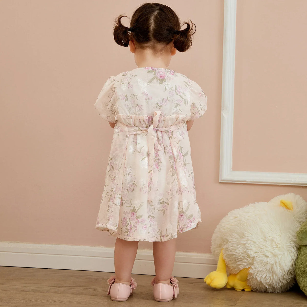 Floral Basic Dress For Baby girl Image