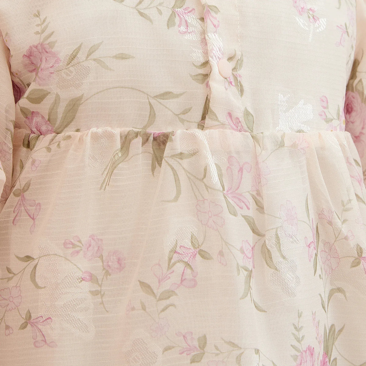 Floral Basic Dress For Baby girl Image