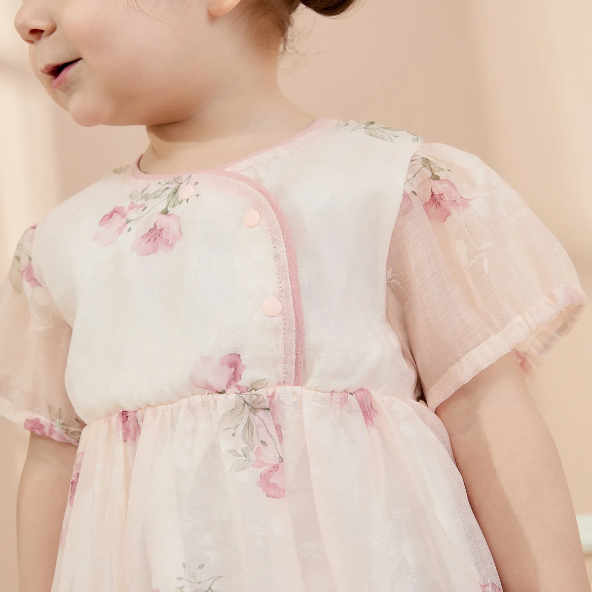 Floral Basic Dress For Baby girl Image