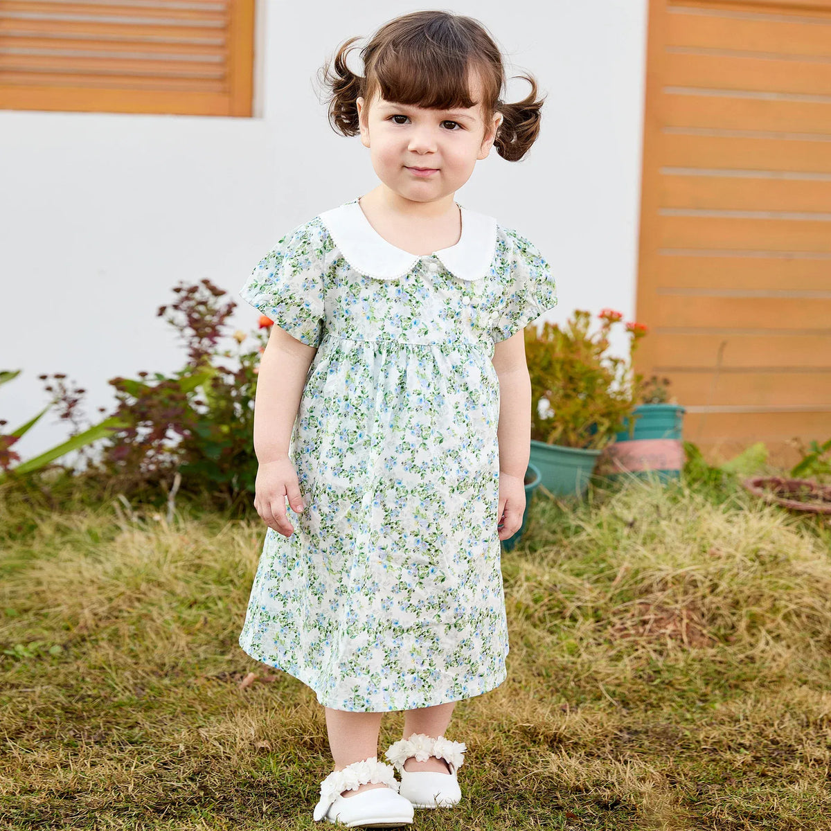 Floral Basic Dress For Baby girl Image