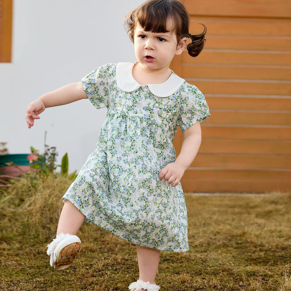 Floral Basic Dress For Baby girl Image