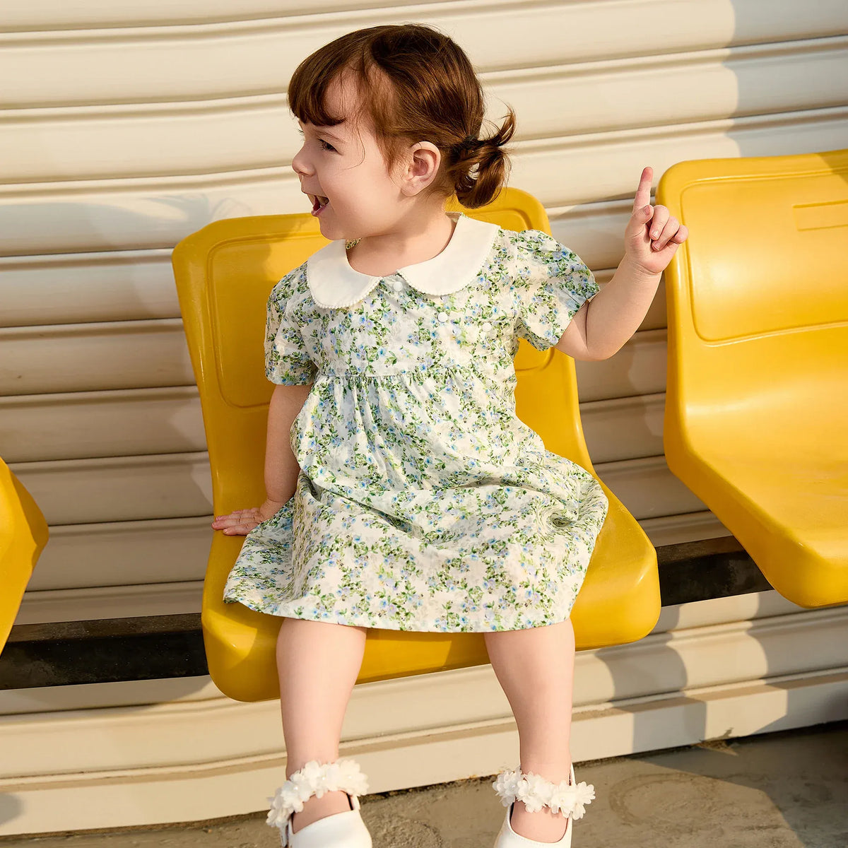 Floral Basic Dress For Baby girl Image