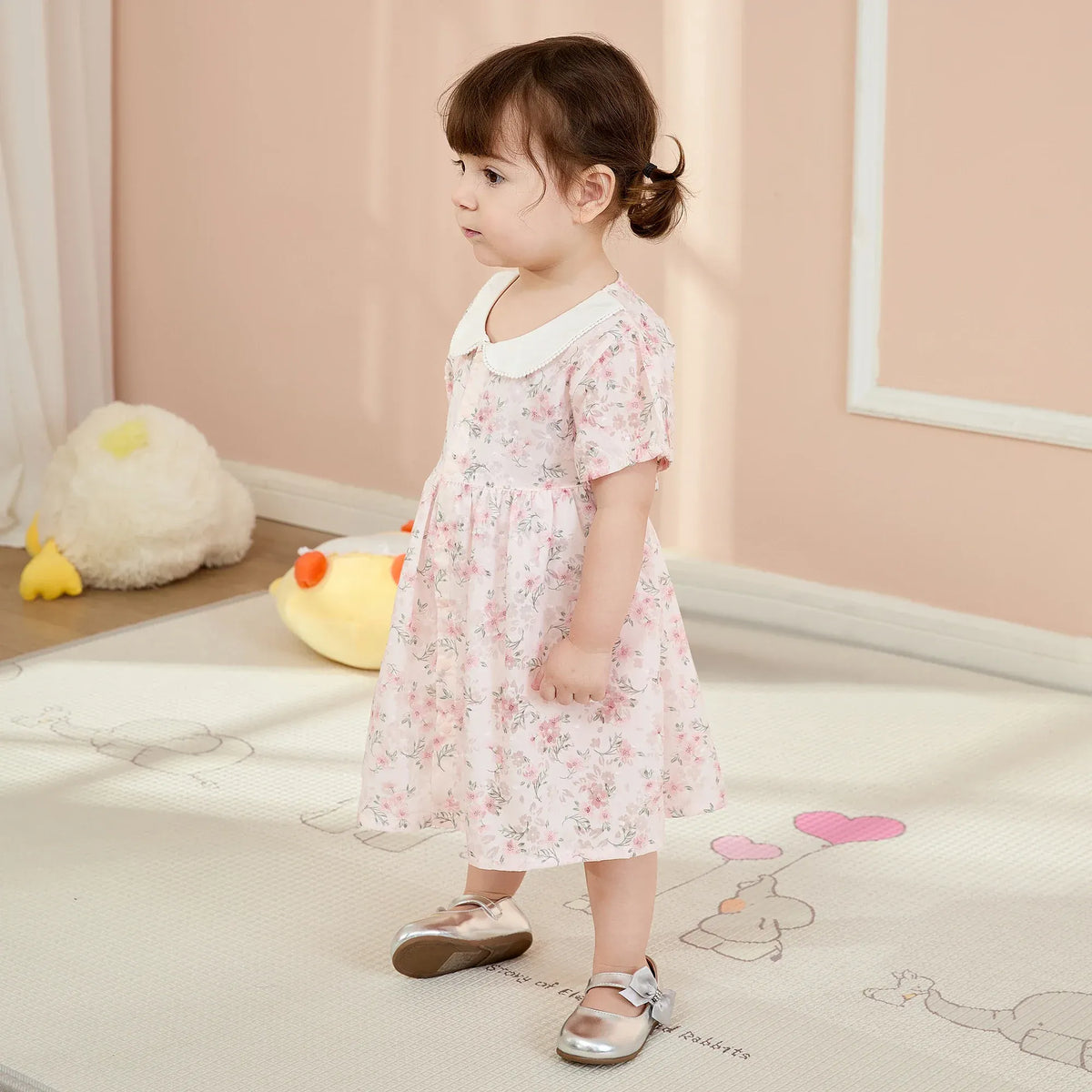 Floral Basic Dress For Baby girl Image