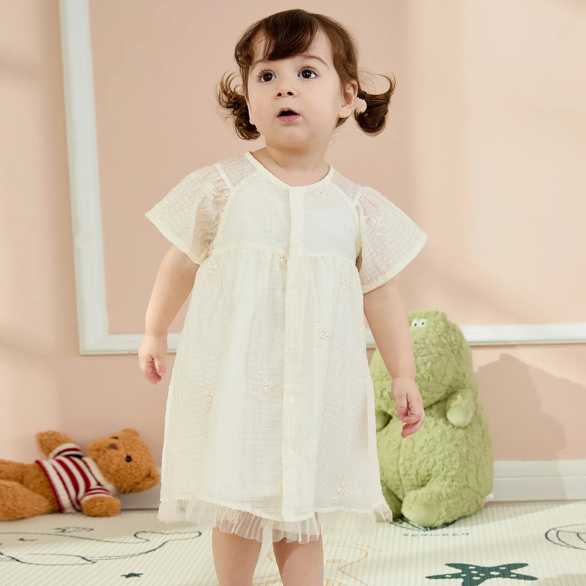 Floral Basic Dress For Baby girl Image
