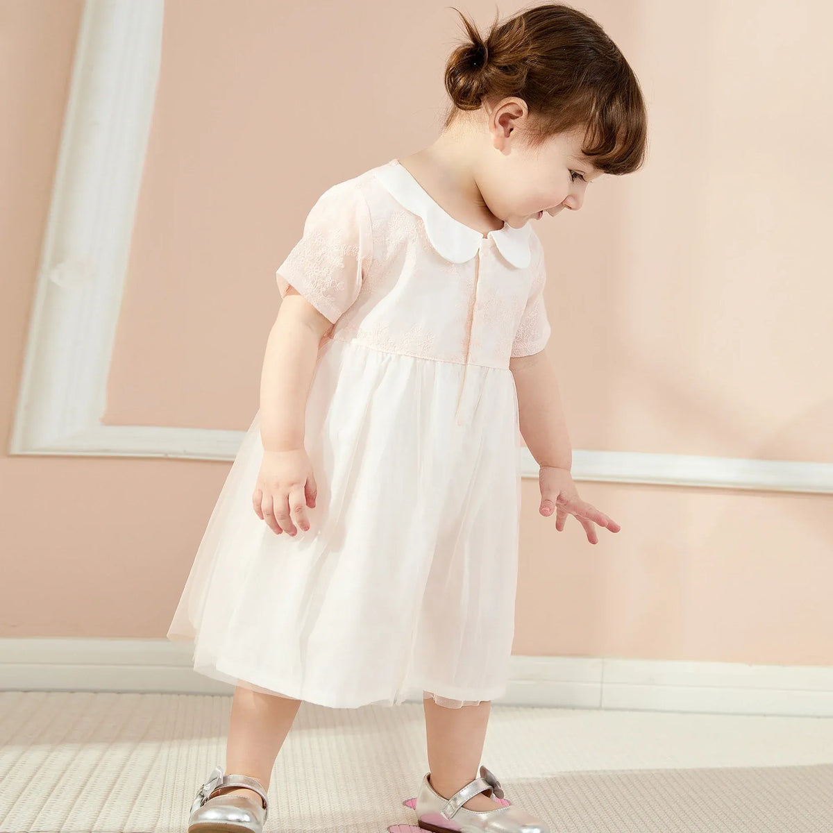 Floral Basic Dress For Baby girl Image