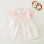 Pink Floral Basic Dress For Baby girl Image