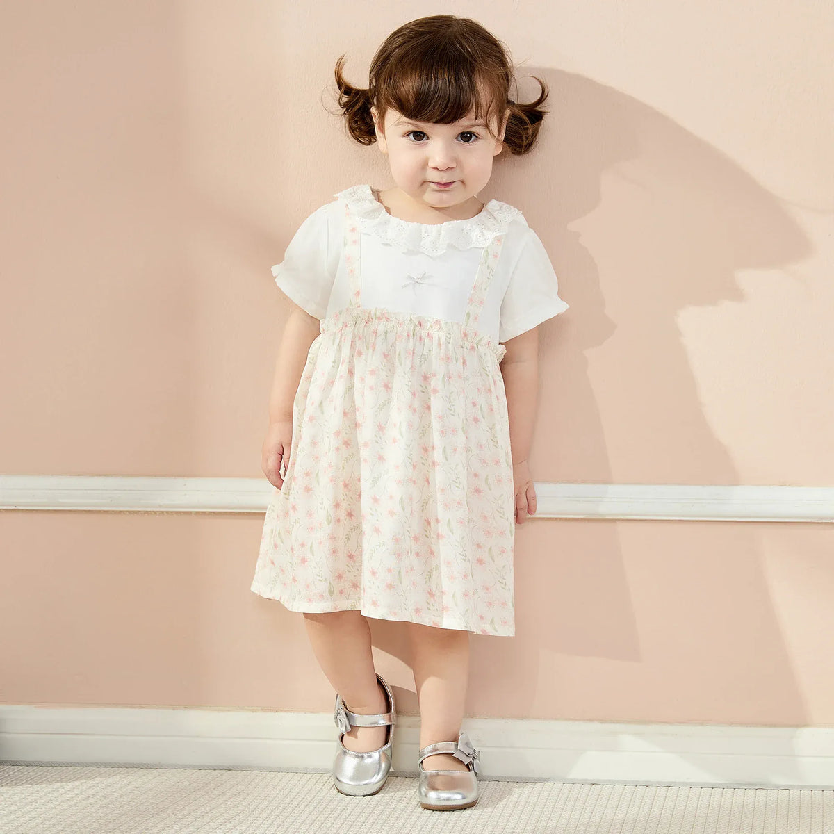 Floral Basic Dress For Baby girl Image