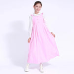 Pink Plain Uniform Dress for Girls Image