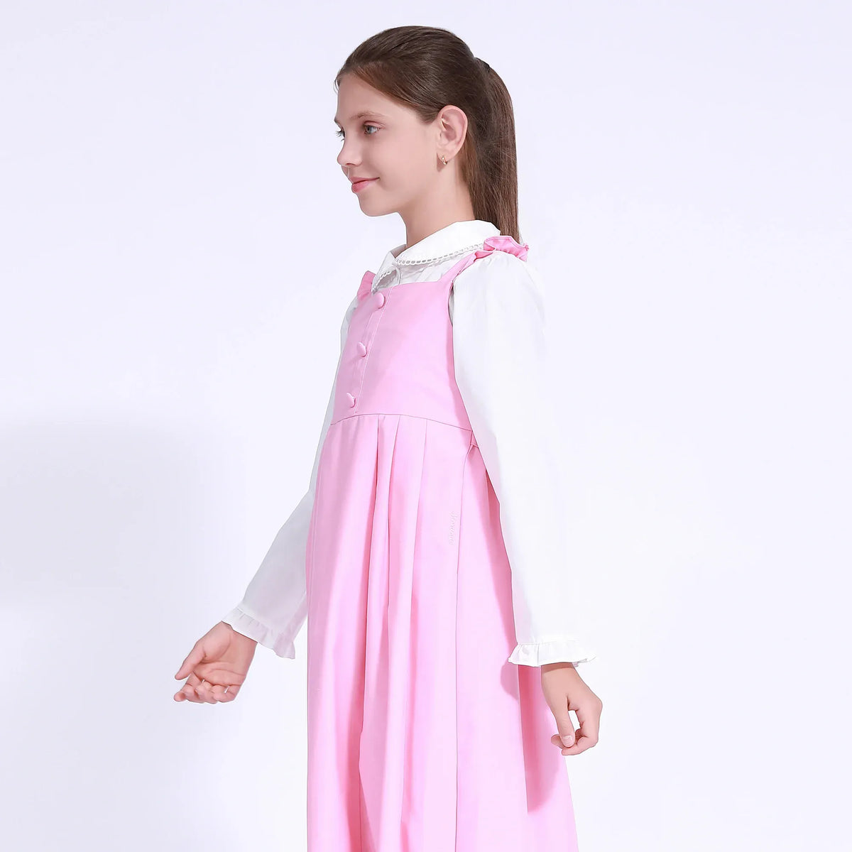 Plain Uniform Dress for Girls Image