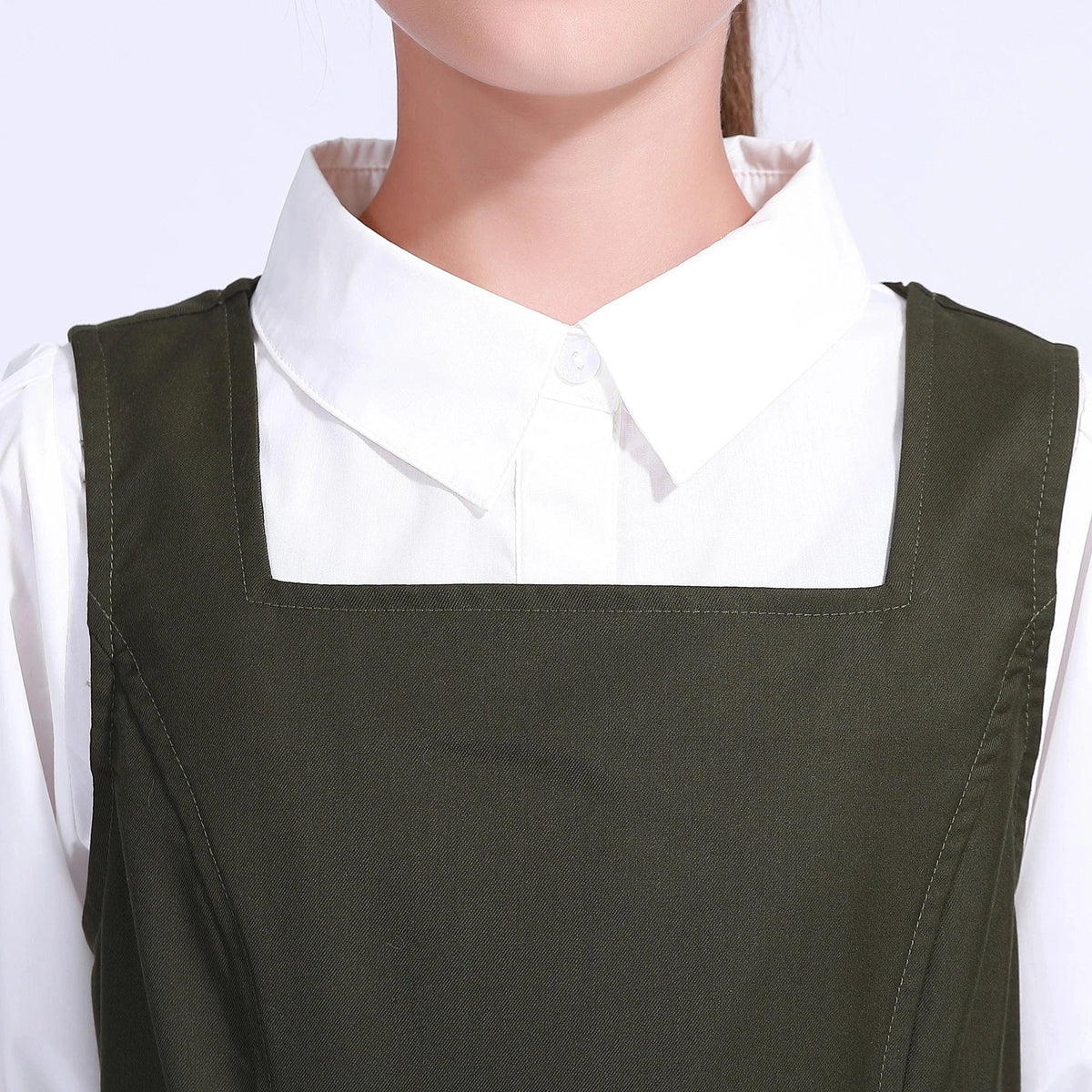 Embroidery Uniform Dress for Girls Image