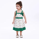 Green Printed Casual Dress for Baby girl Image