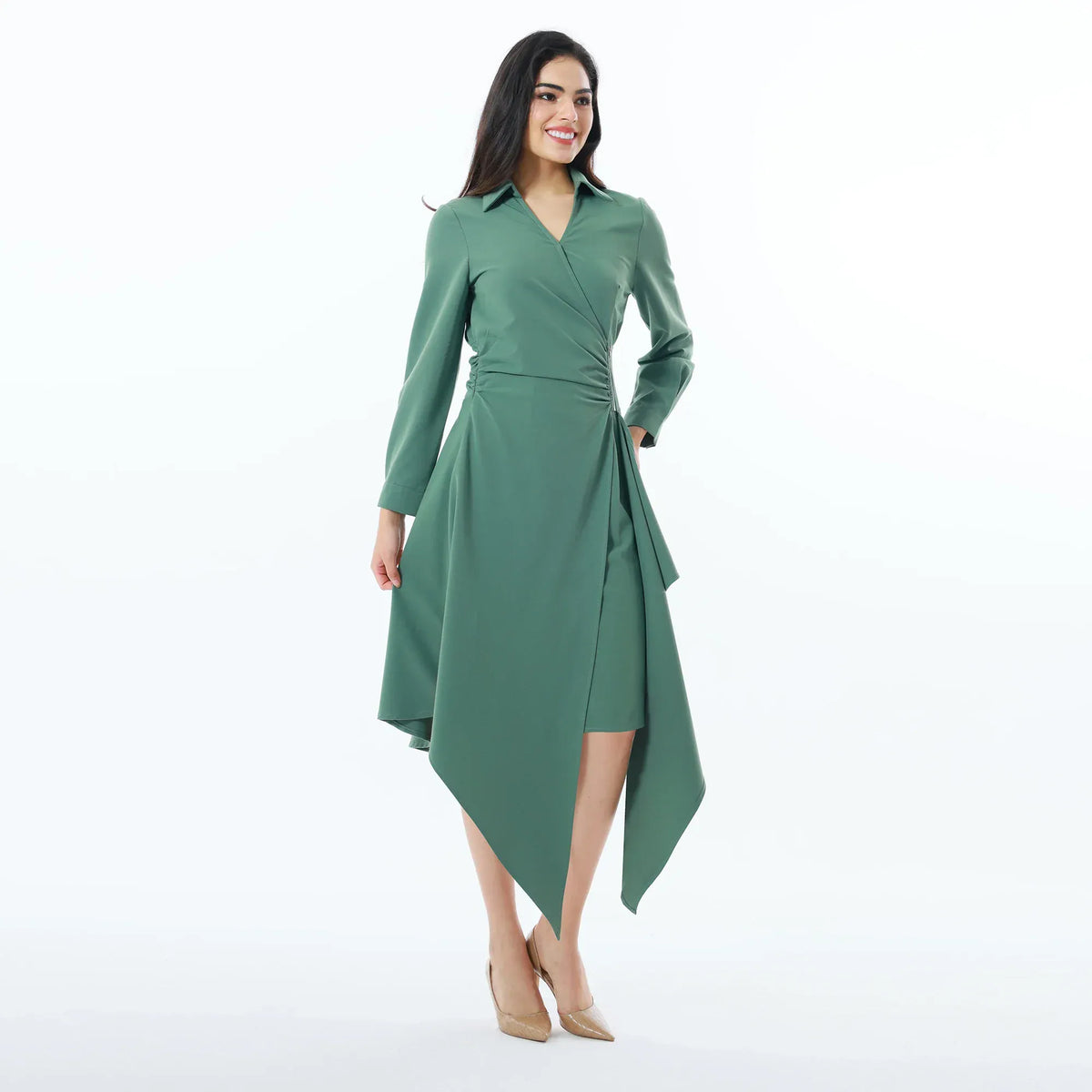 Elegant Plain Dress for Women Image