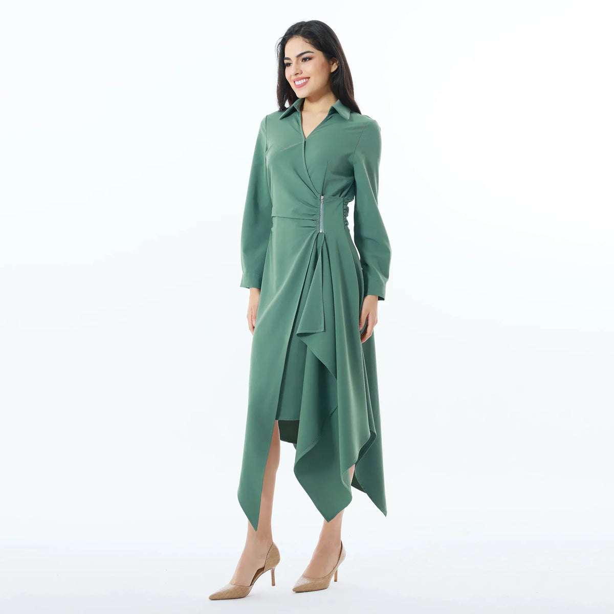 Elegant Plain Dress for Women Image