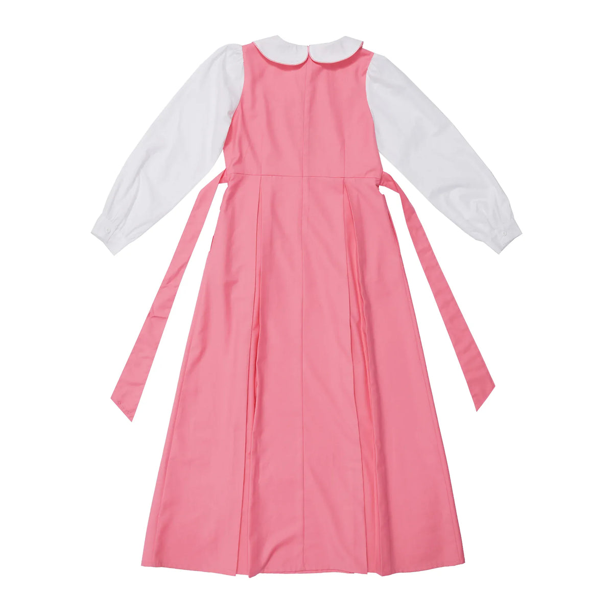 Color-Blocked Uniform Dress for Girls Image