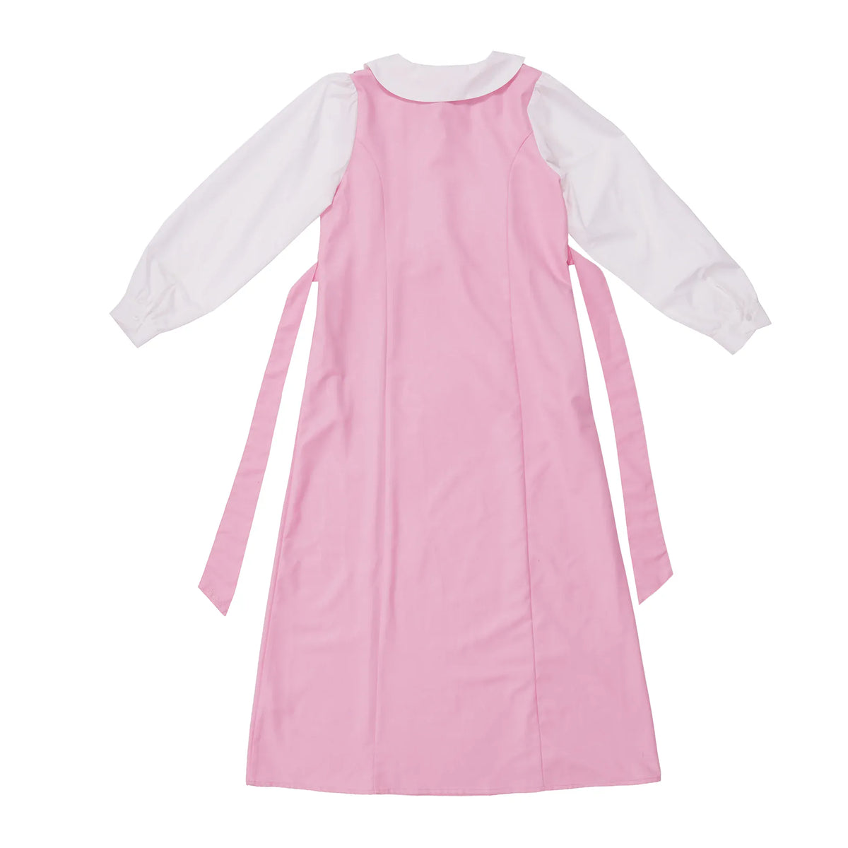 Color-Blocked Uniform Dress for Girls Image