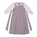 Color-Blocked Uniform Dress for Girls Image