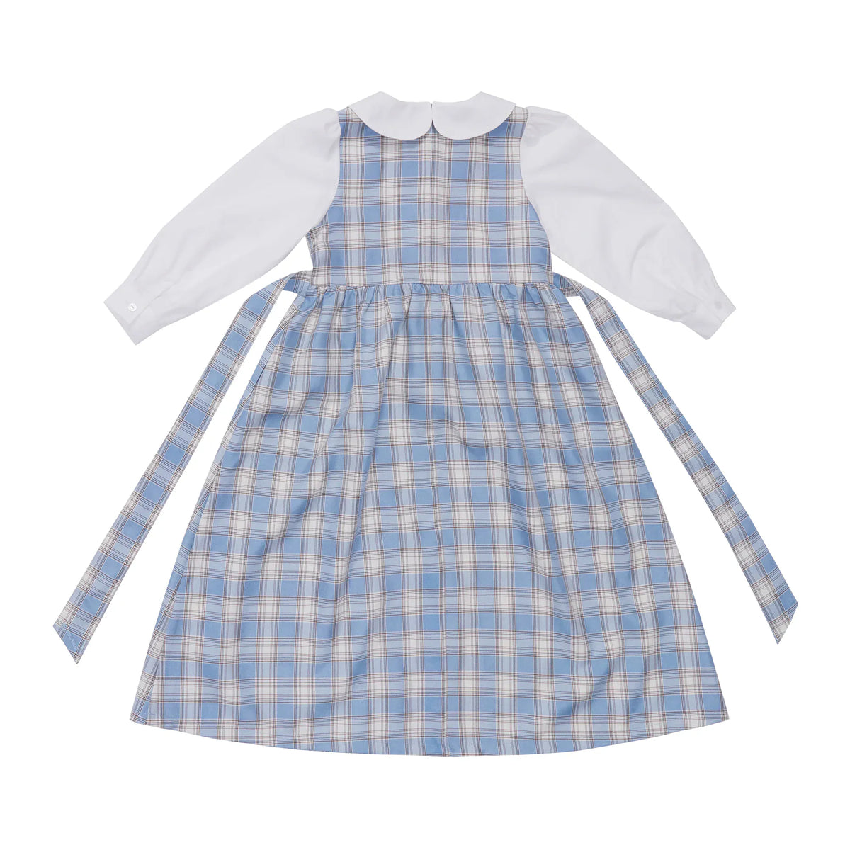 Checked Uniform Dress for Girls Image
