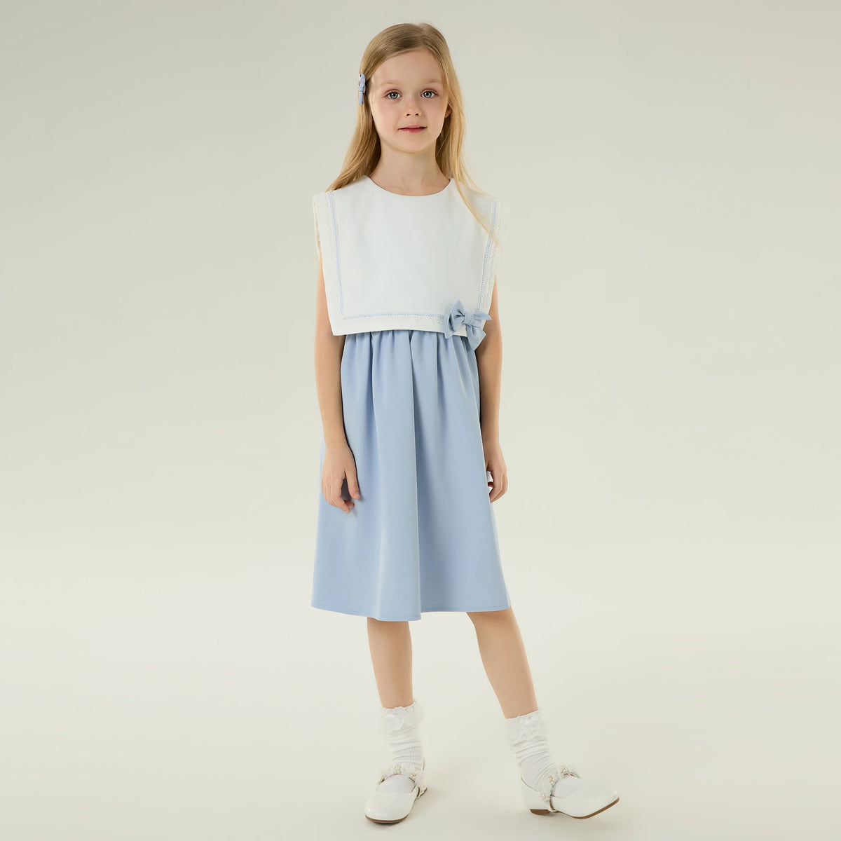 Embroidery Elegant Dress for Girls